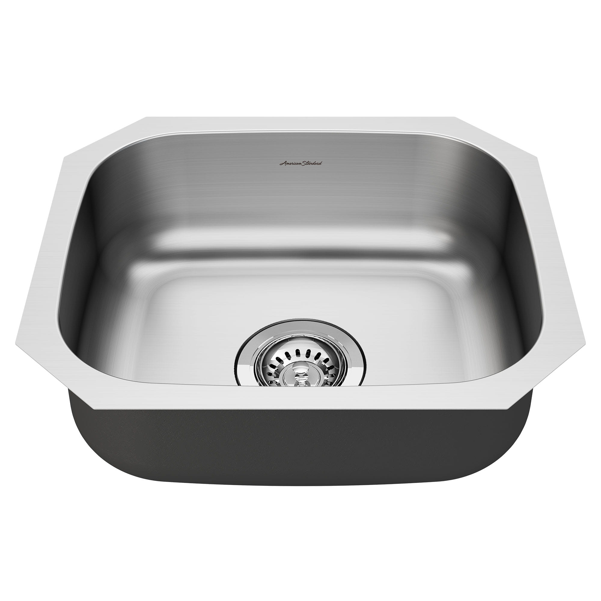 Portsmouth® 25 x 25 Inch Stainless Steel Undermount Single Bowl ...