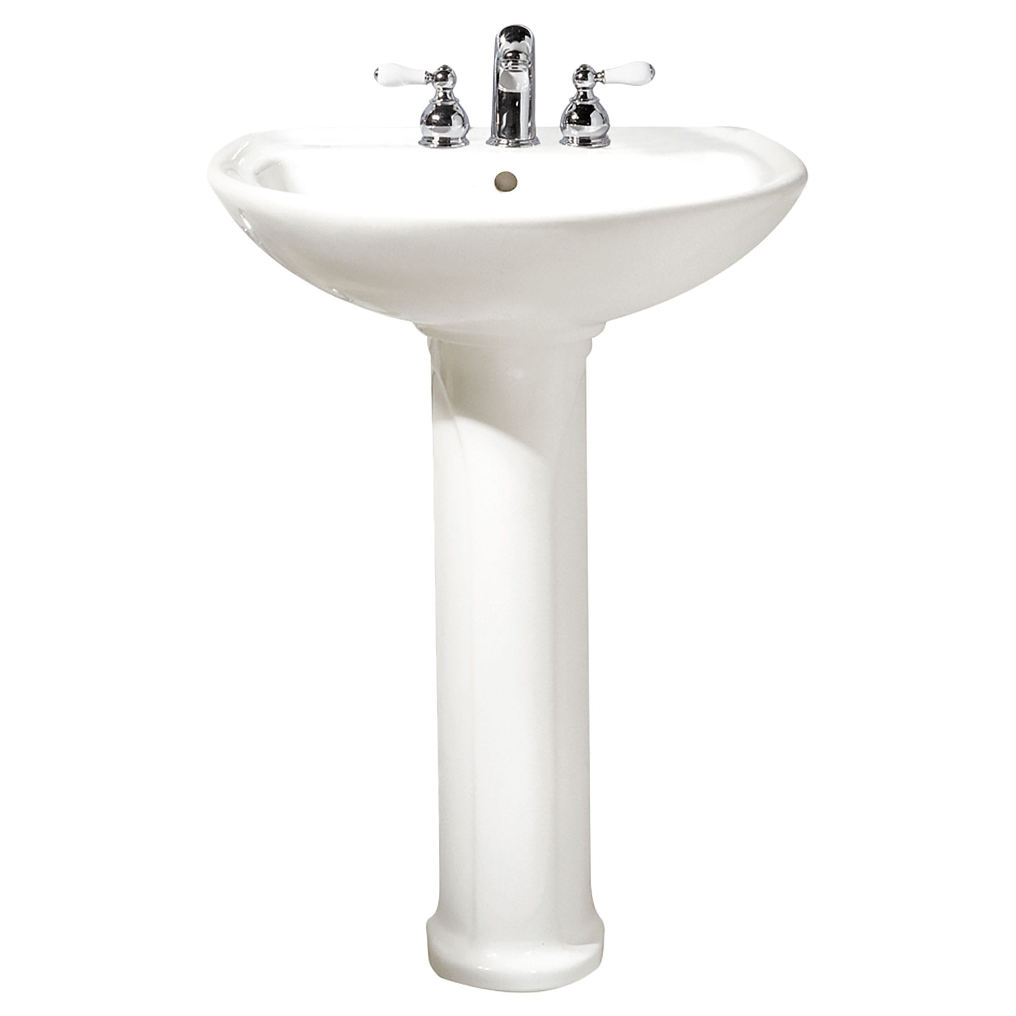 American Standard 0236.411.020 Cadet Pedestal Top and Leg with 4-Inch Centerset Holes White 