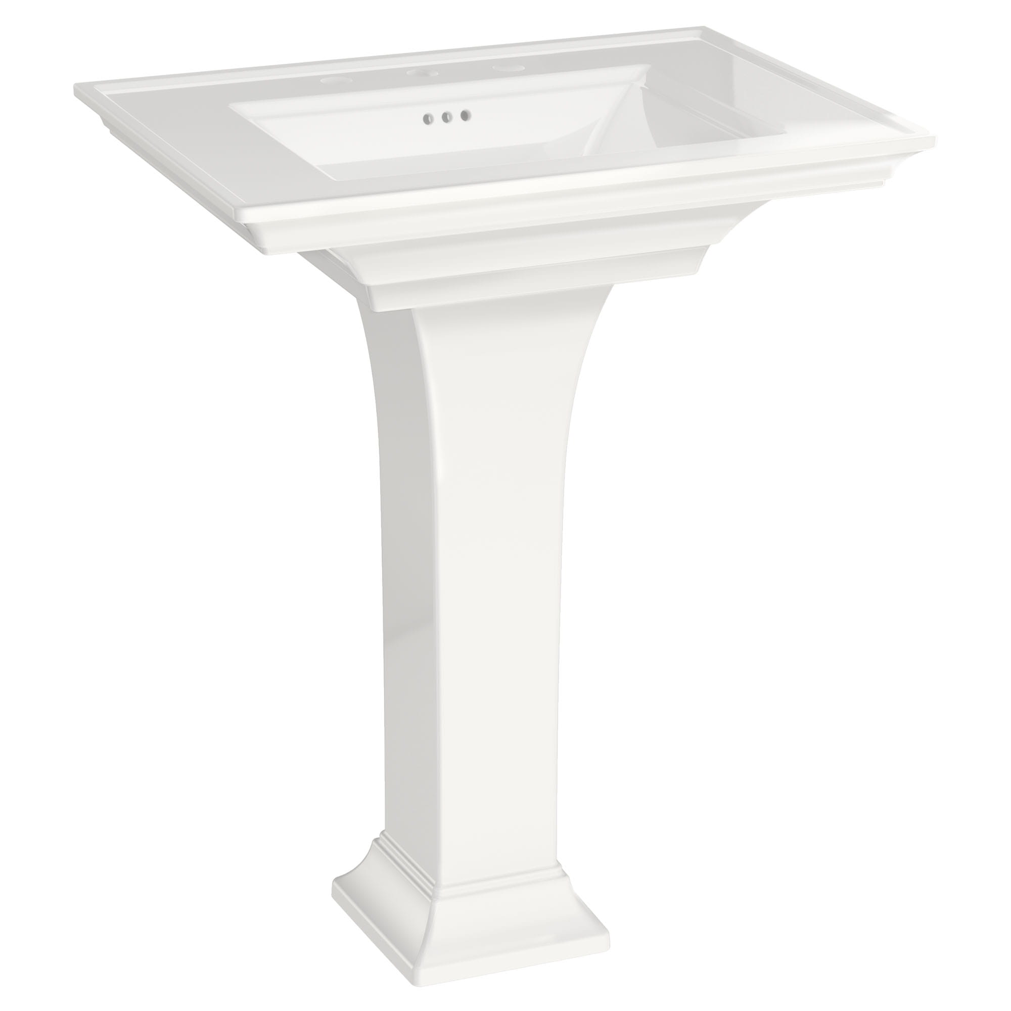American Standard 0283.008.020 Standard Collection Pedestal Sink Top with 8-Inch Faucet Spacing White