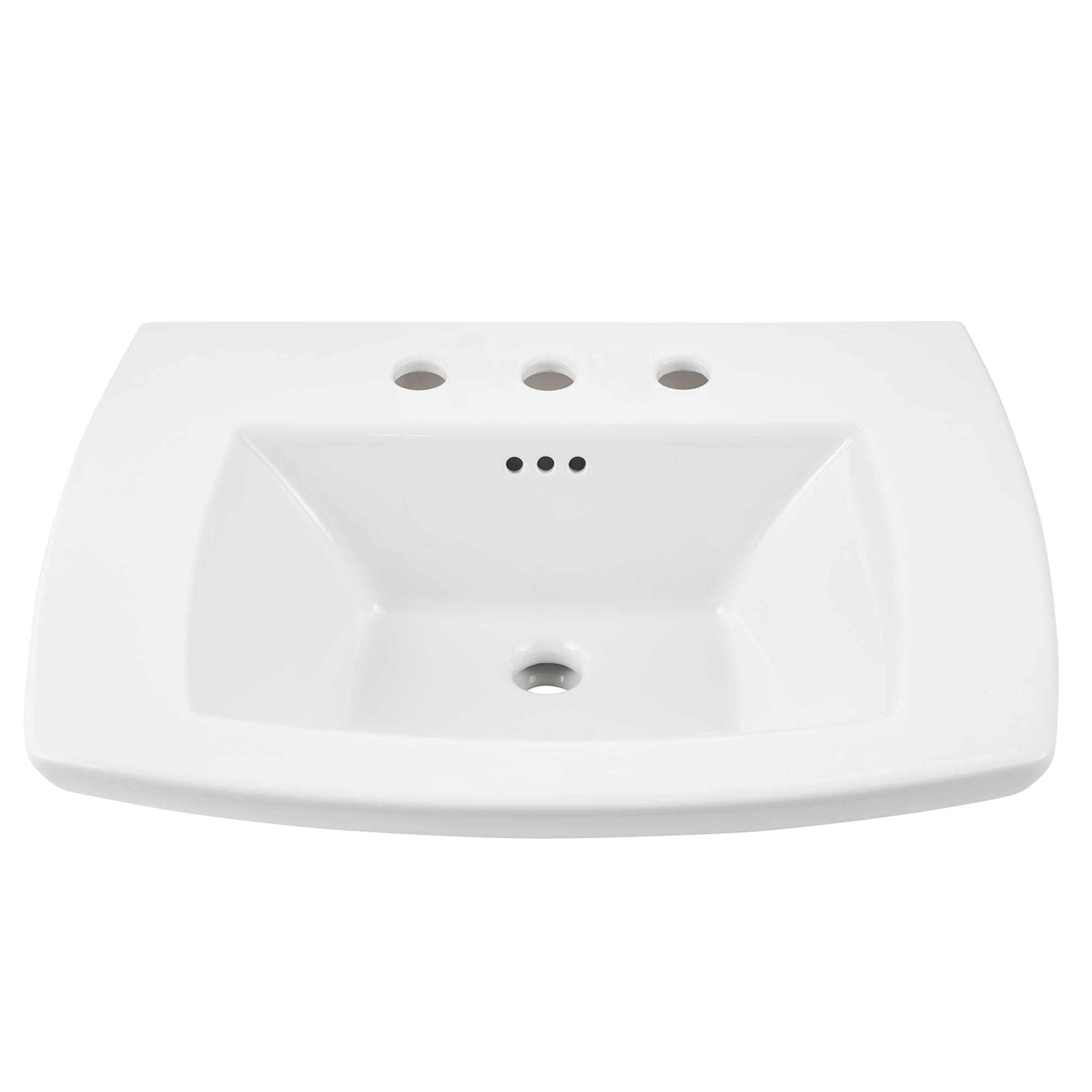 American Standard 0283.008.020 Standard Collection Pedestal Sink Top with 8-Inch Faucet Spacing White