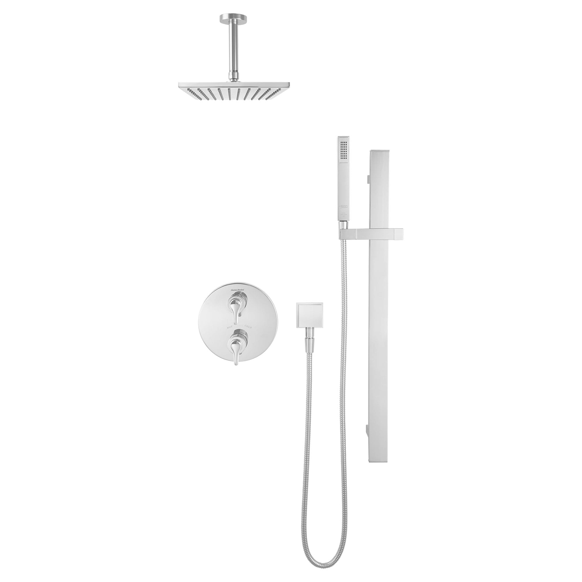 6-Inch Ceiling Mount Rain Showerhead Arm