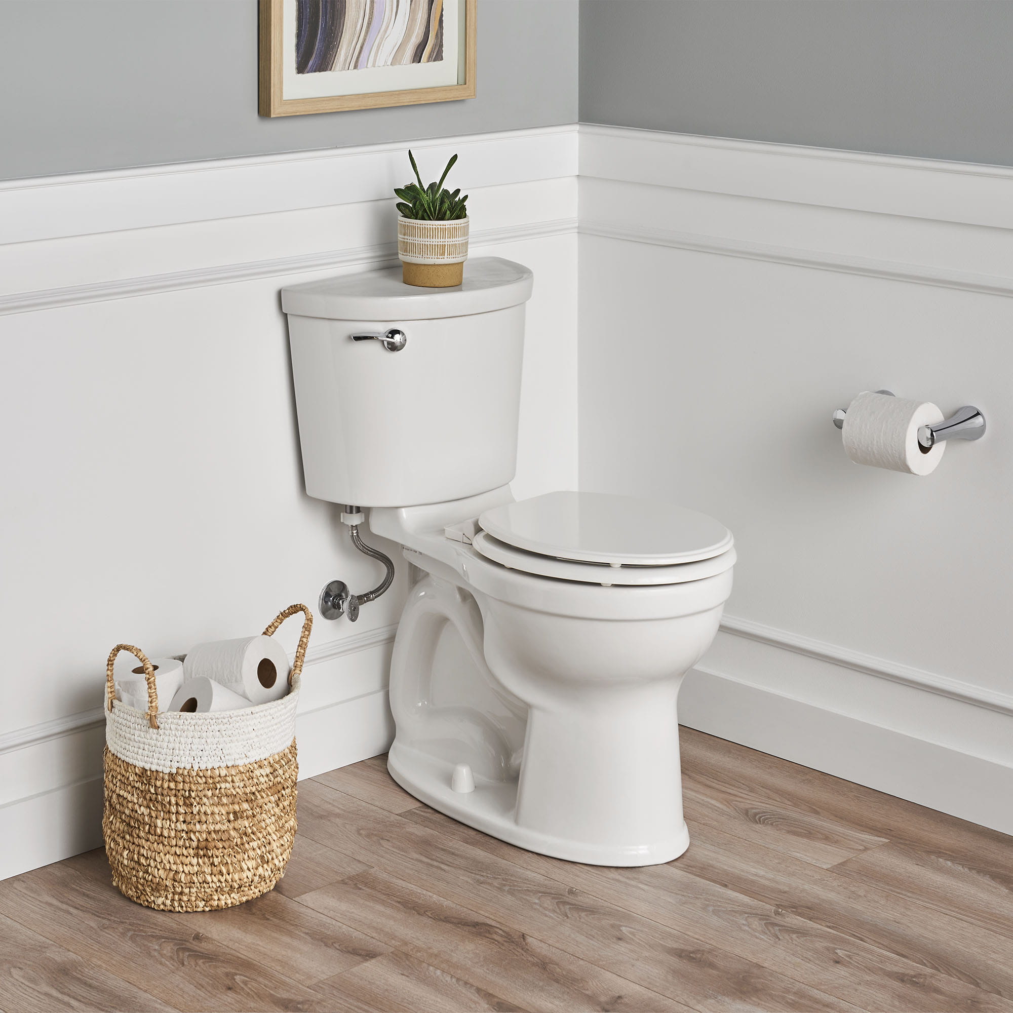 Moments Slow-Close & Easy Lift-Off Round Front Wood Toilet Seat