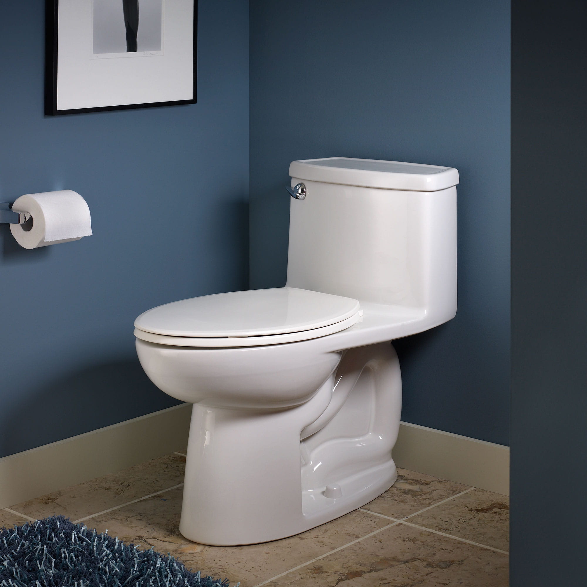 White American Standard 2403.813.020 Compact Cadet 3 Flowise One Piece Toilet with Right Hand Trip Lever 