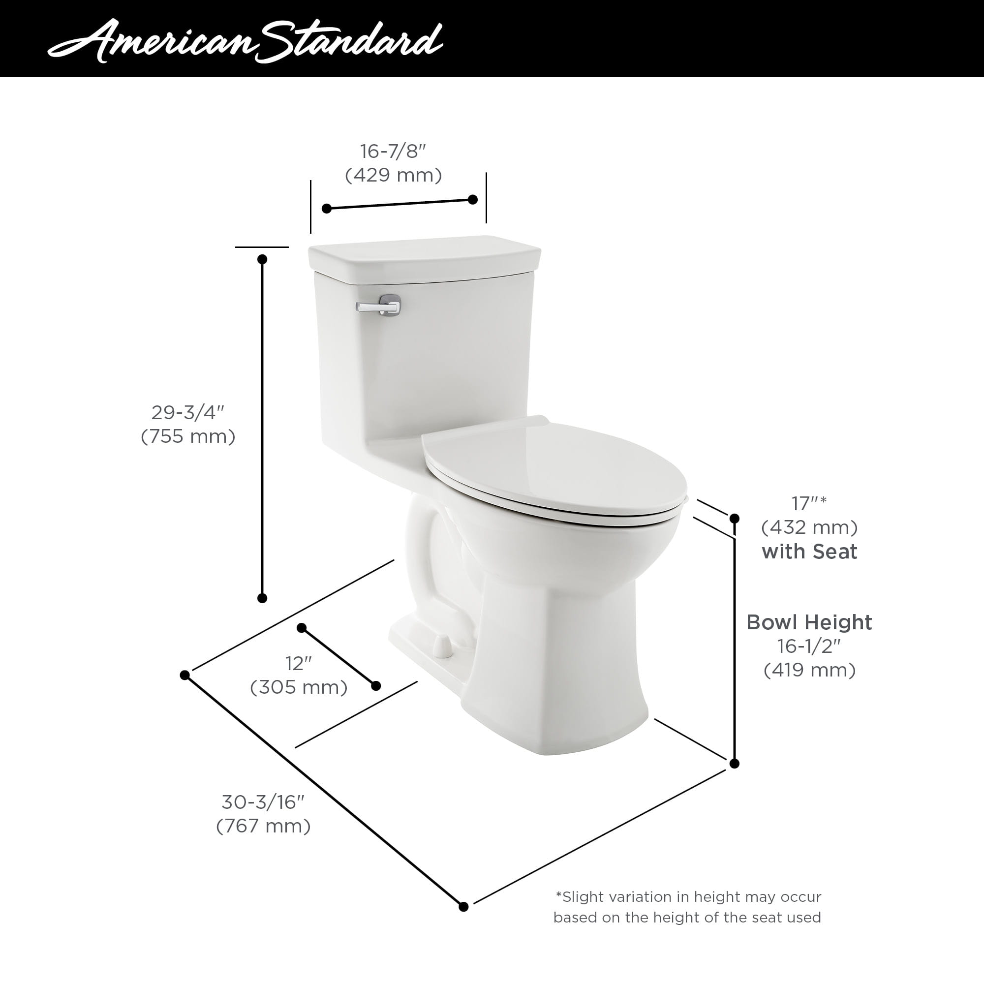 Townsend Vormax One Piece 1 28 Gpf 4 8 Lpf Chair Height Elongated Toilet With Seat