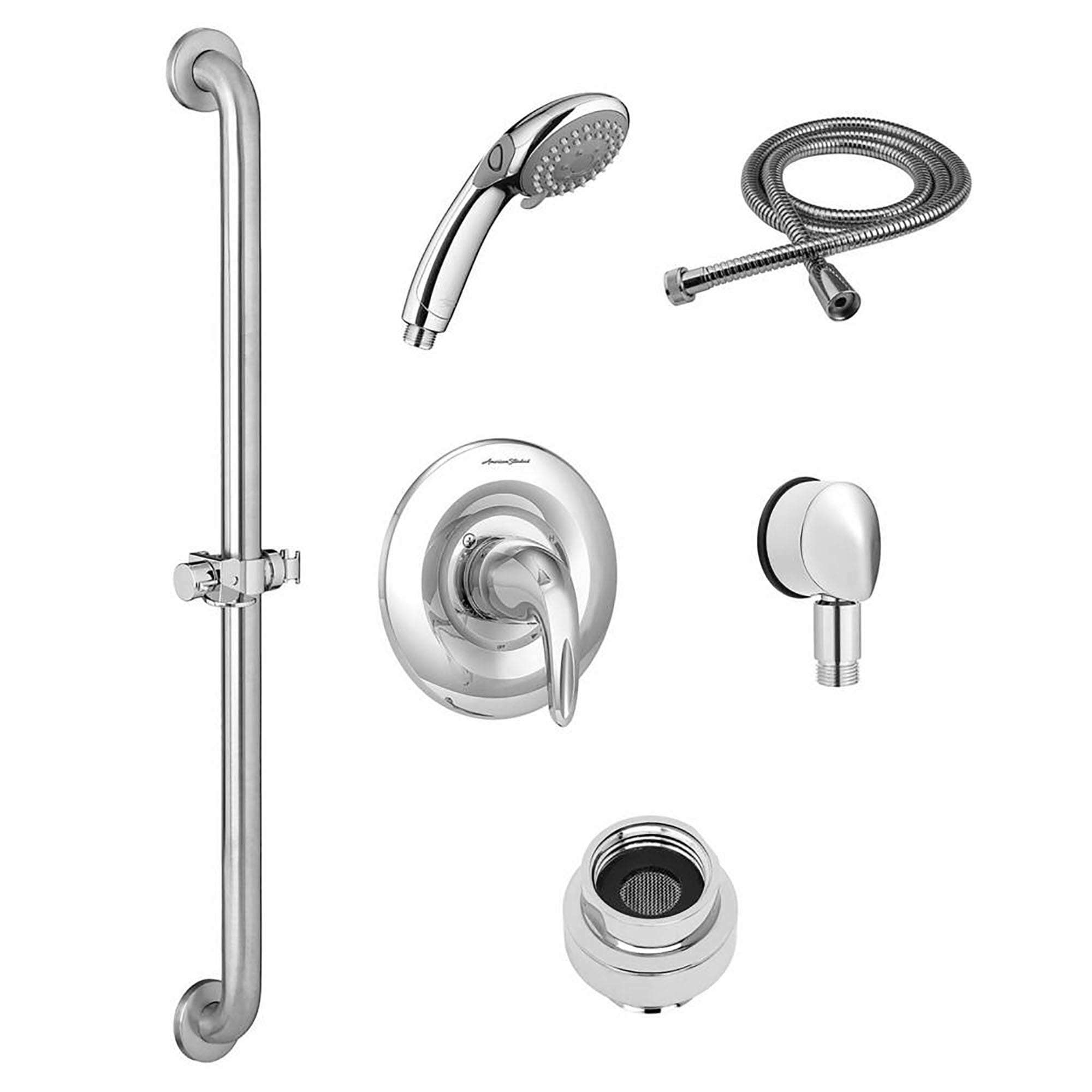 American Standard 1662.215002 Commercial Tub and Shower System Complete Kit Polished Chrome 1662215.002 American Standard 1662.215002 Commercial Tub and Shower System Complete Kit Polished Chrome 1662215.002