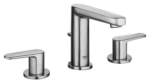 GROHE 20302EN3 Plus 8″ Widespread Two-Handle Bathroom Faucet L-Size Brushed Nickel InfinityFinish 
