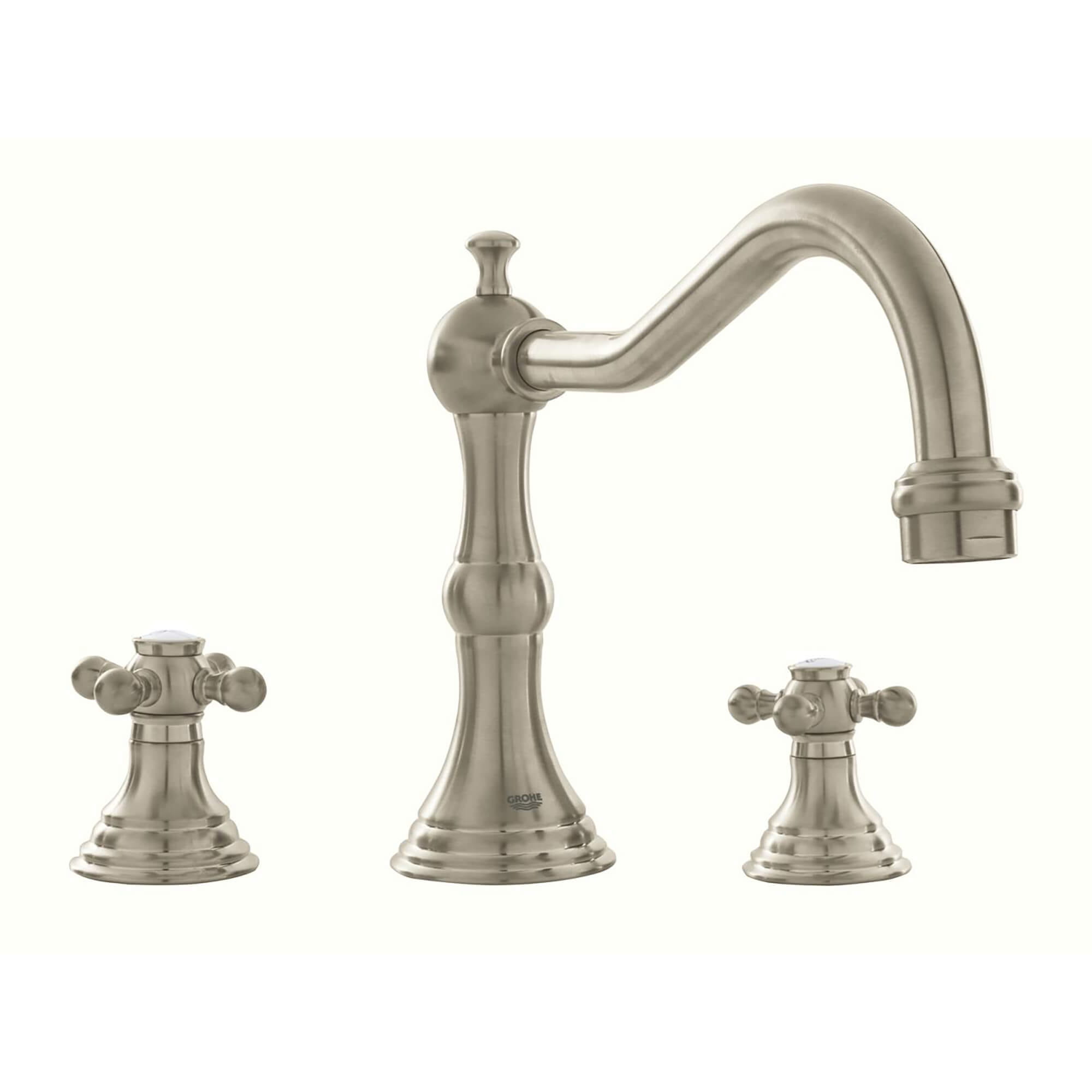 3-hole 2-handle Deck Mount Roman Tub Faucet