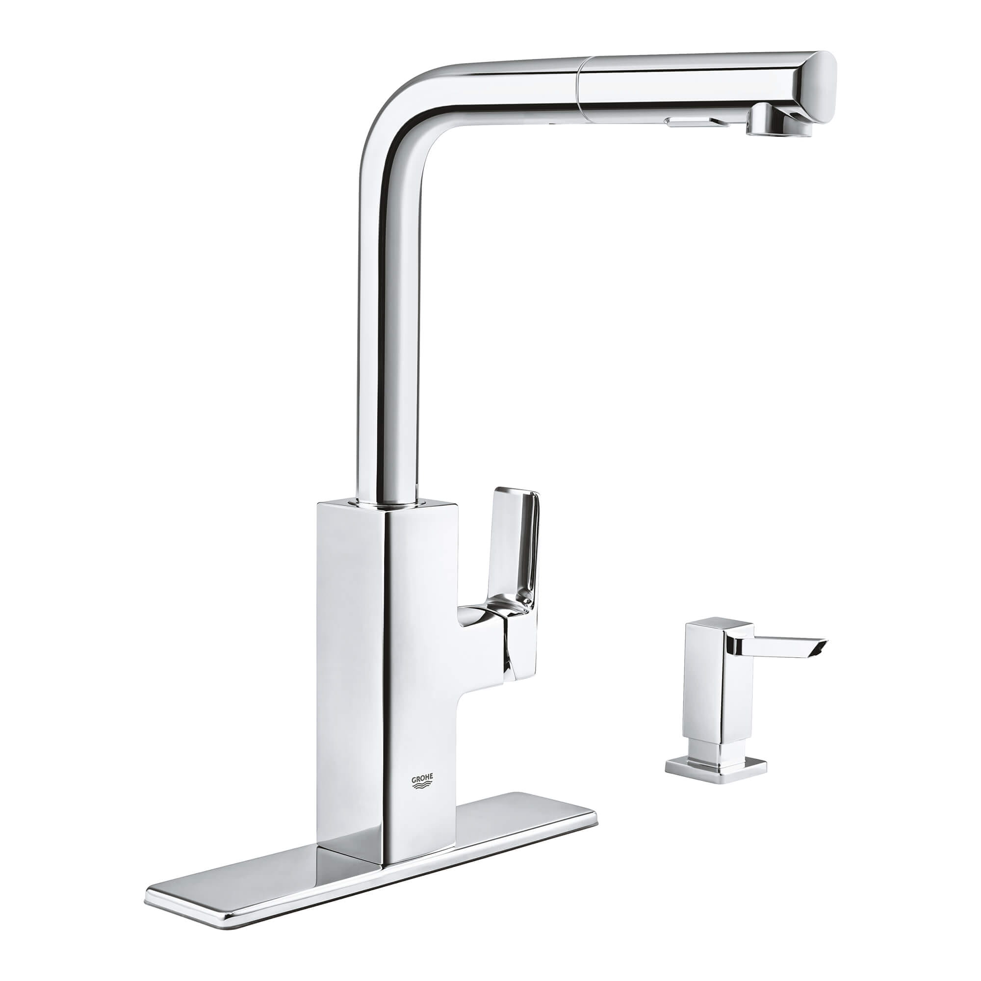 Single Handle Pull Out Kitchen Faucet 6 6 L Min 1 75 Gpm