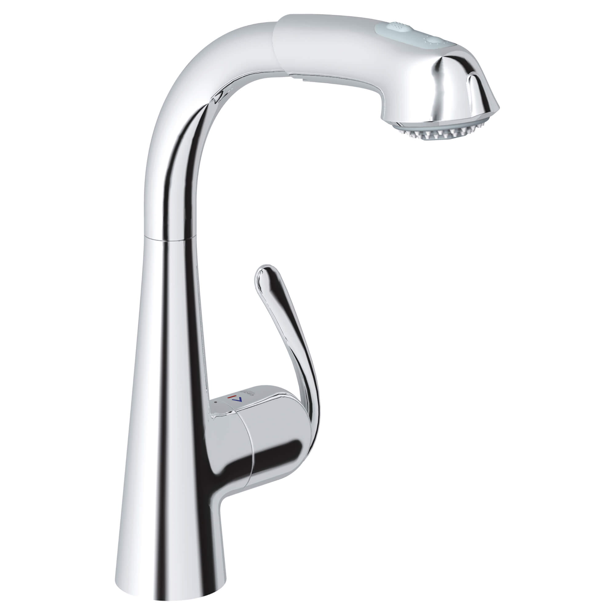 Single Handle Pull Out Kitchen Faucet Dual Spray 66 L Min 175 Gpm