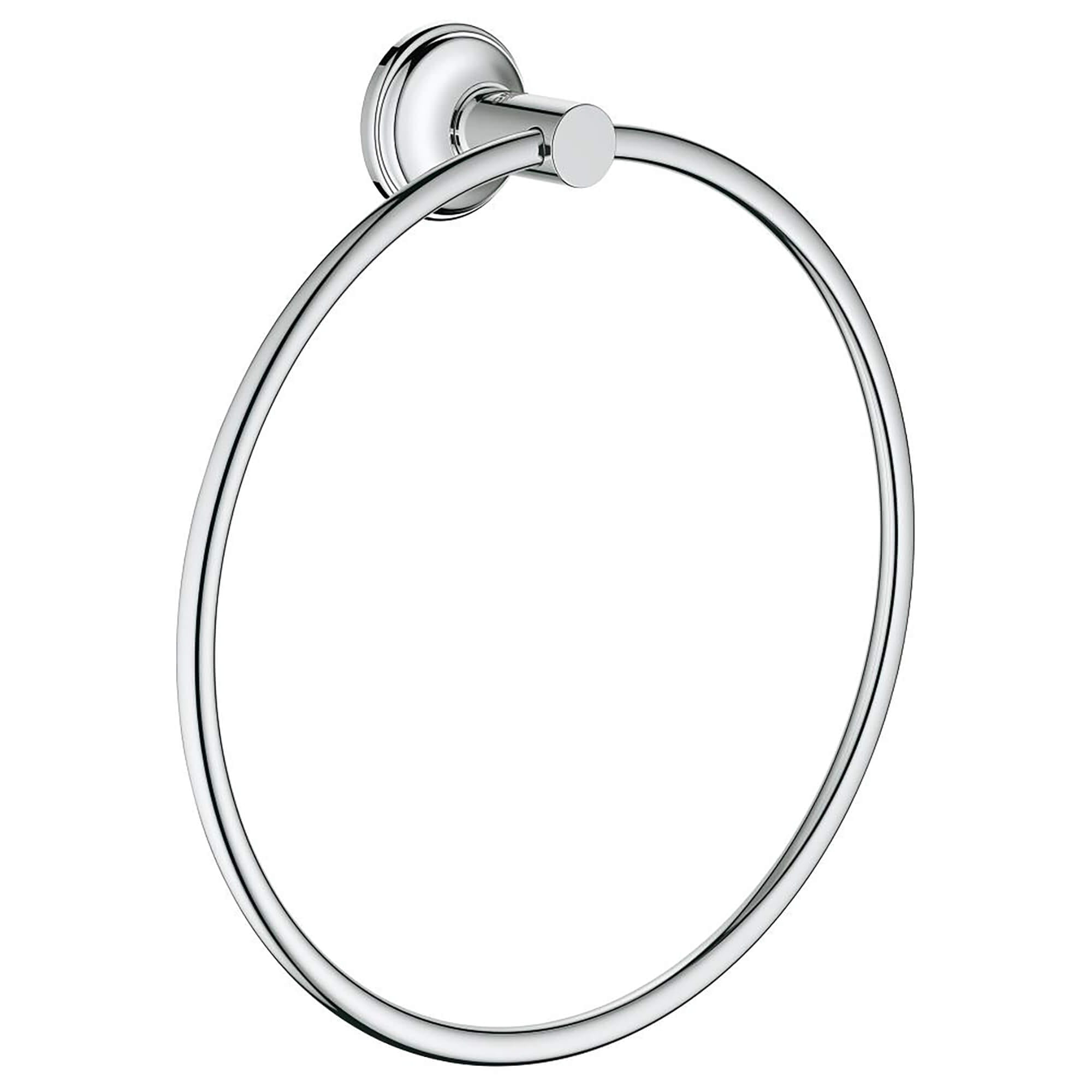 GROHE Grohe Essentials Towel Ring Wall Mounted Chrome Bathroom Accessory 40365001 4005176326240 