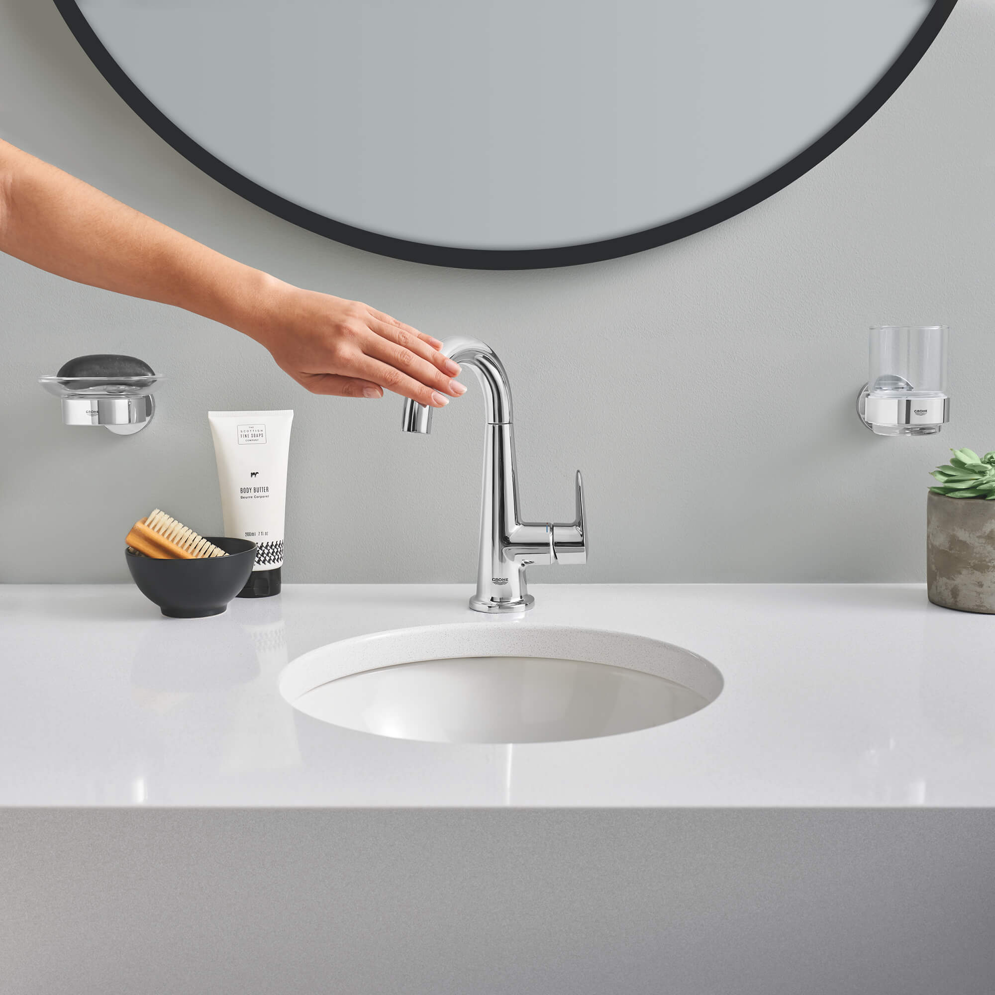 Bathroom Fittings Basin Sink Bathroom Taps Made Single Lever Mixer Chrome ☆ 