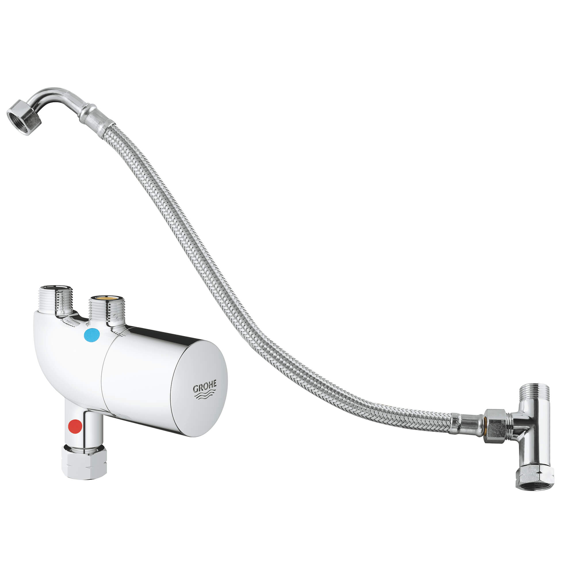 Gris SOMATHERM FOR YOU C564 Tête Robinet 20 crans-Type GROHE-Filetage M12/17