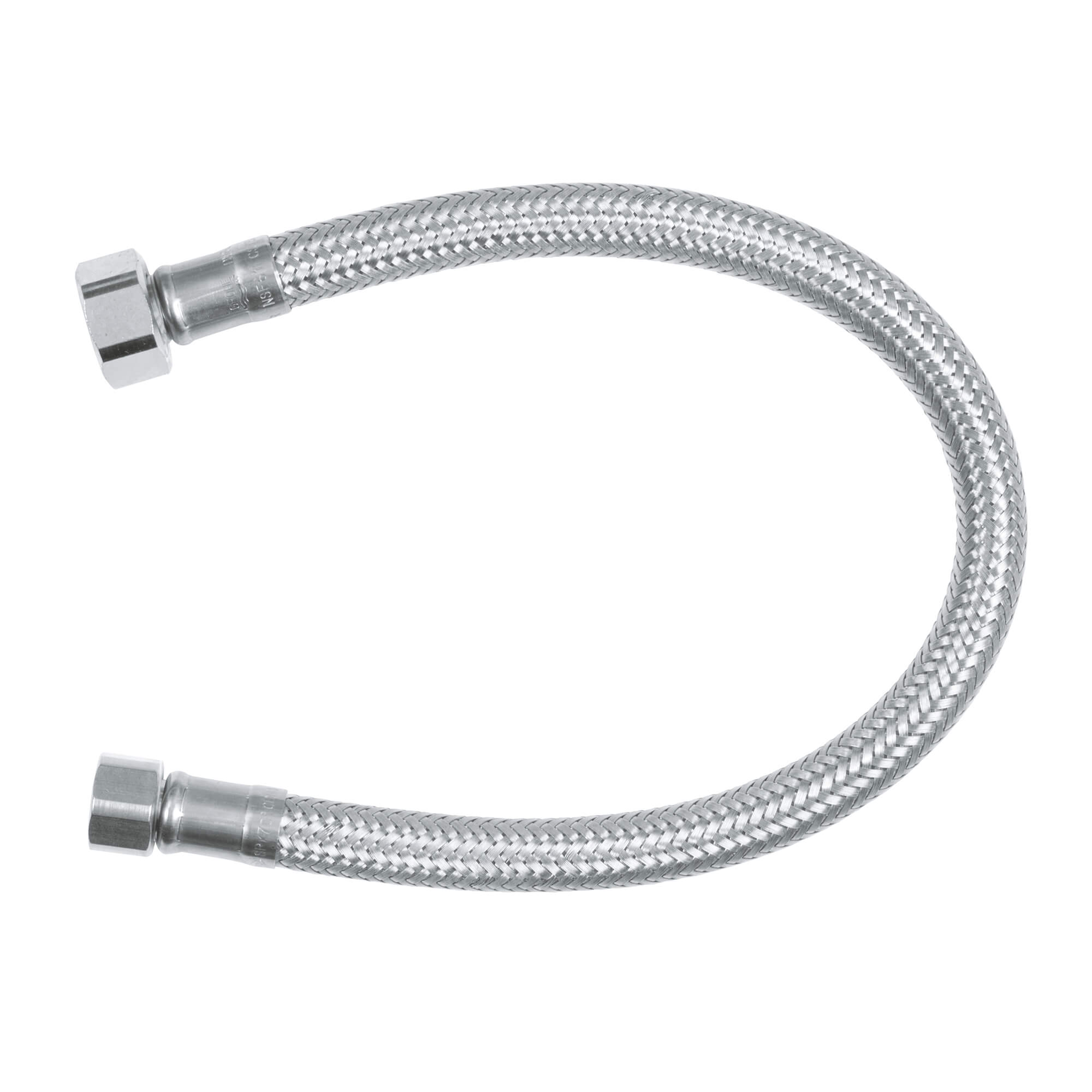 White Flexible Hand Shower Hose 1/2" Connection FOR BOATS 1500mm GROHE 28103 59" 