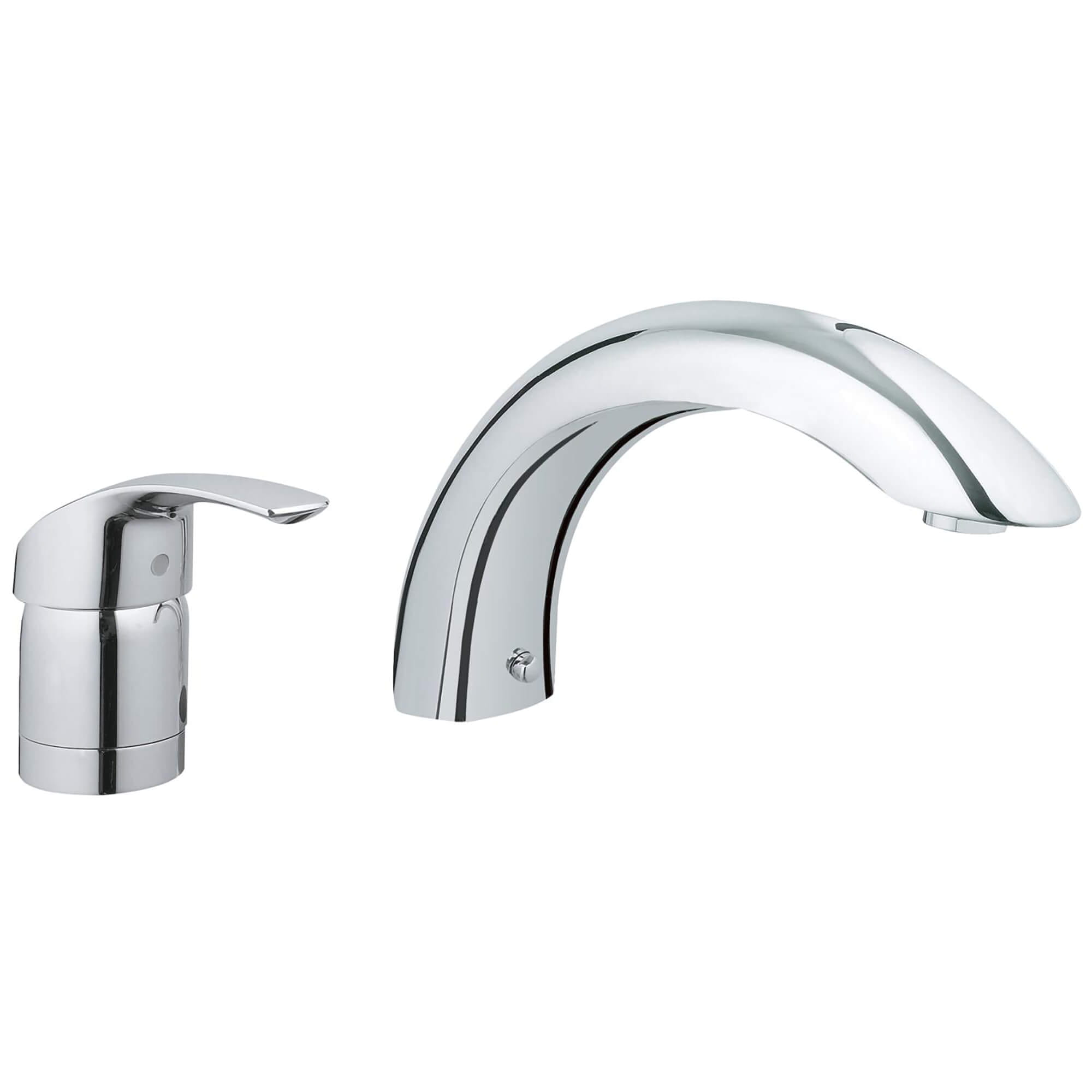 2 Hole Single Handle Deck Mount Roman Tub Faucet
