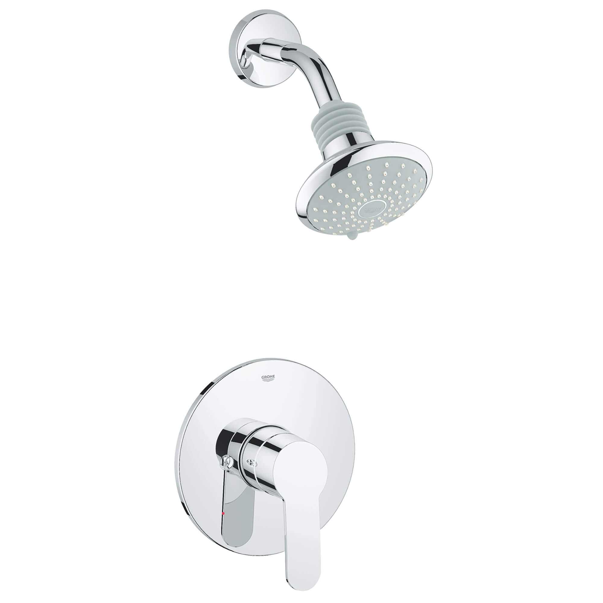 Grohe K35025-35015R-002-2 Eurostyle Shower Tub Combination with Rough-In Starlight Chrome Chrome,, 