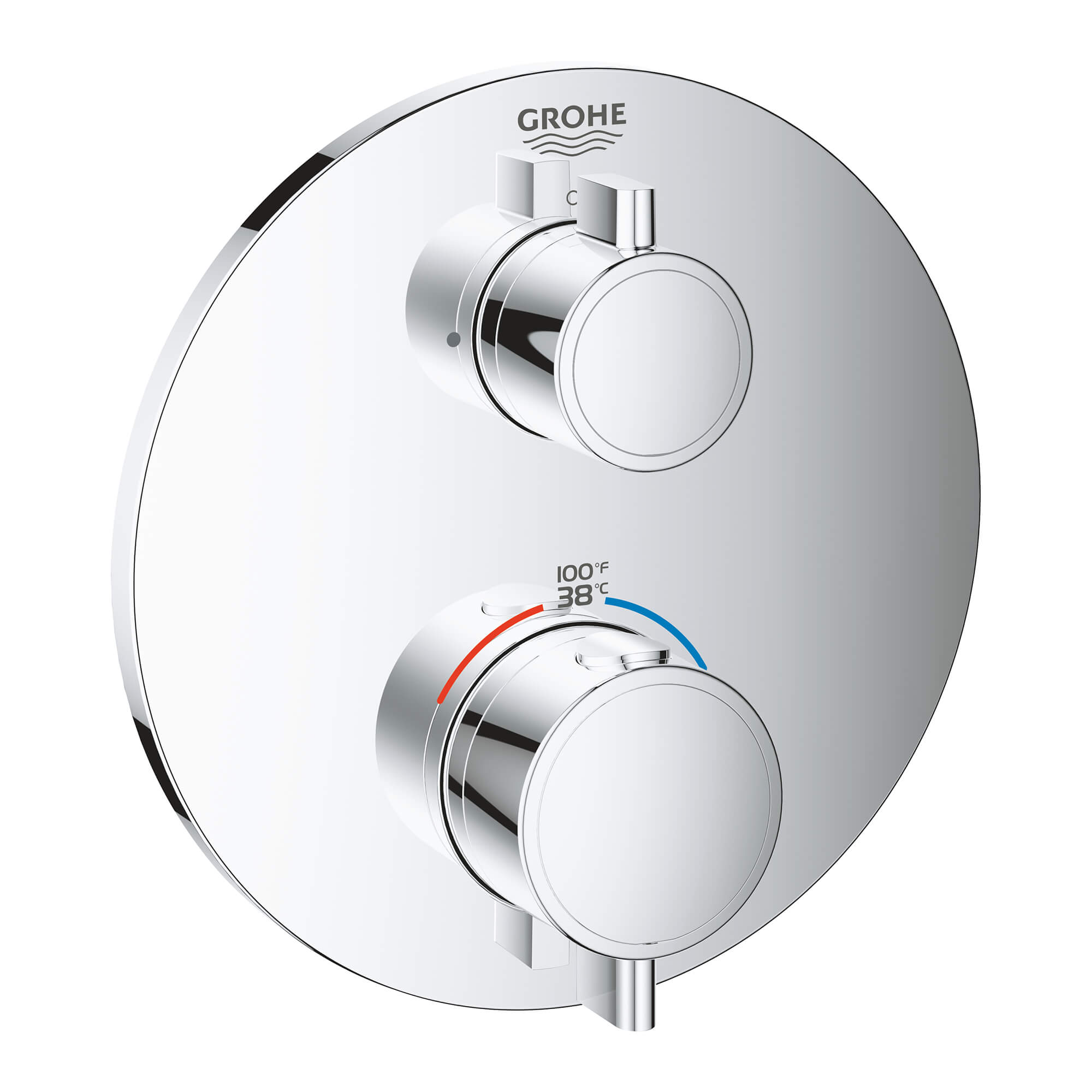 GROHE Grohe 412208EN3 Euphoria thermostatic control Valve with SafeStop Brushed Nickel 