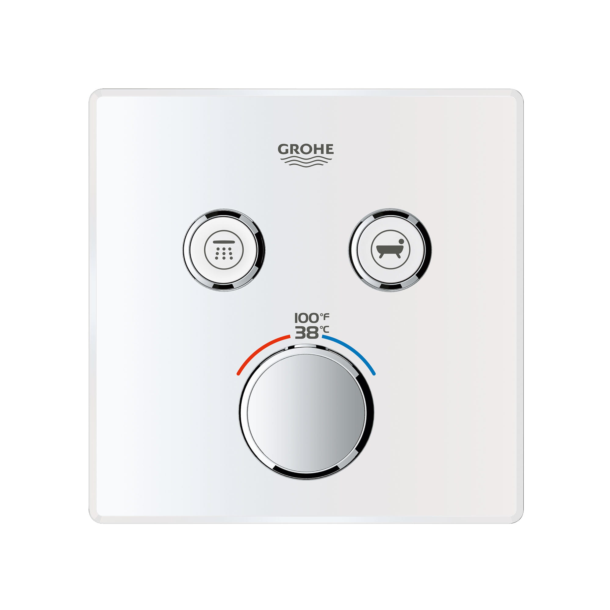 Without Box Grohe 29163LS0 Grohtherm Smartcontrol Thermostatic Trim Moon White 