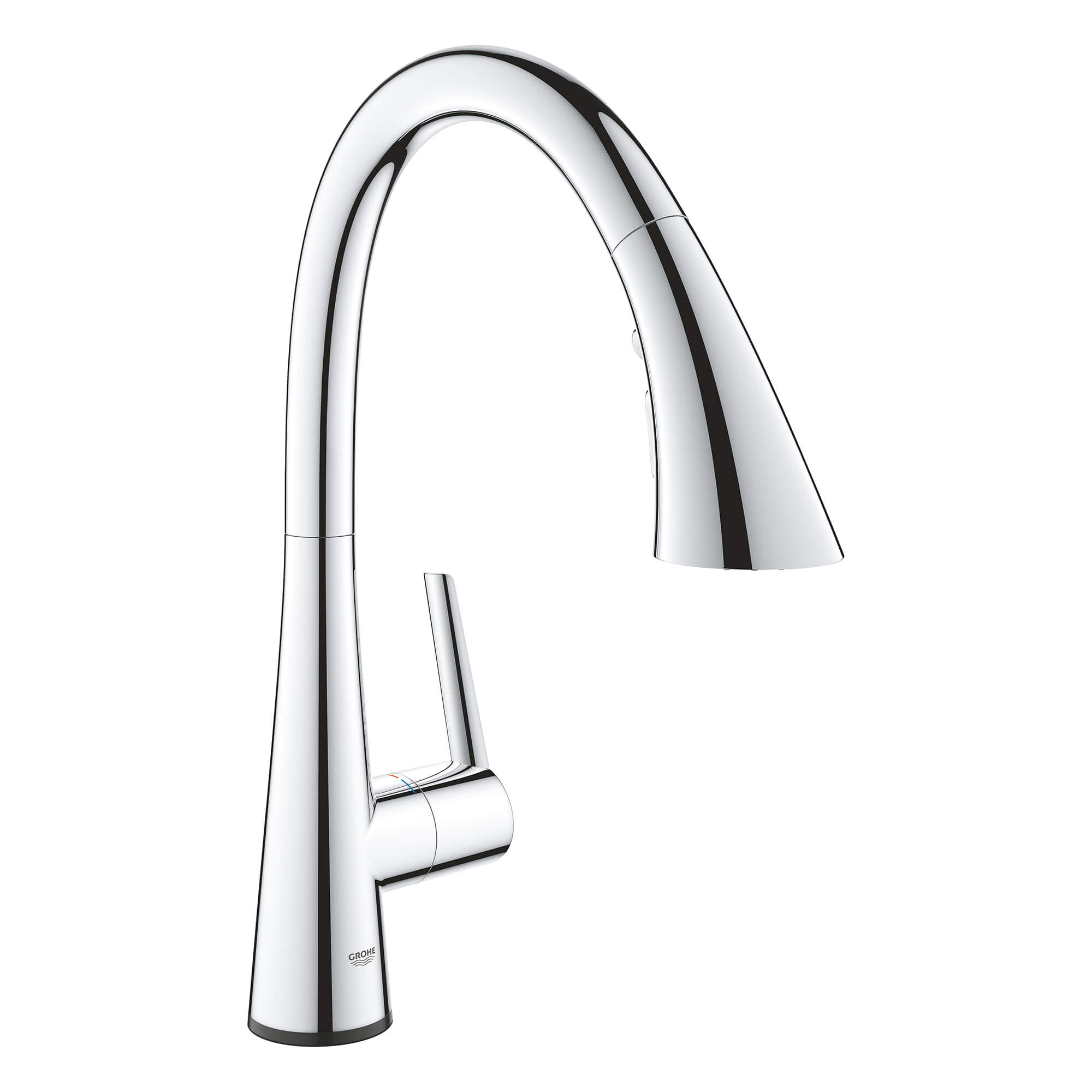 Single Handle Pull Down Kitchen Faucet Triple Spray 175 Gpm With Touch Technology