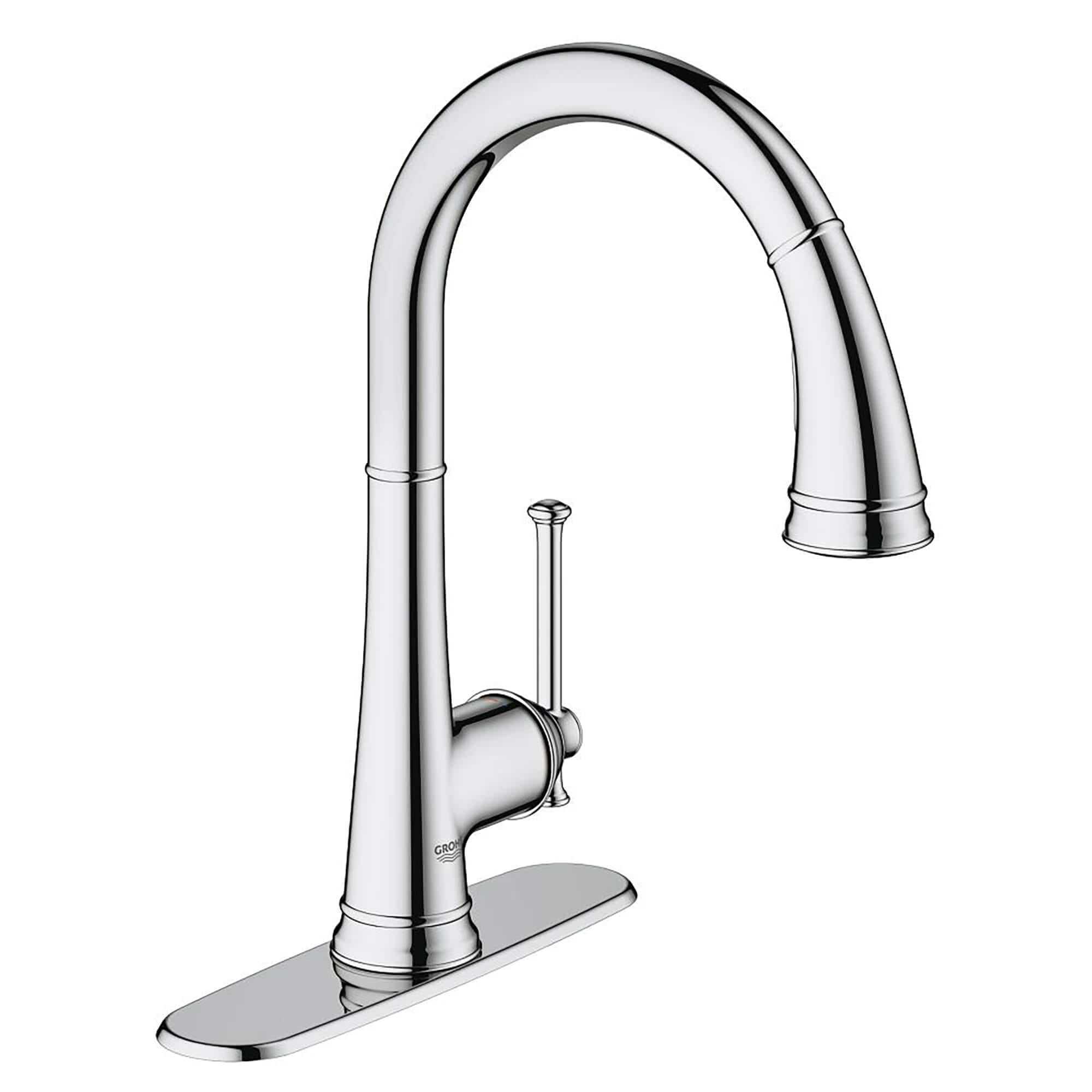 Single Handle Pull Down Kitchen Faucet Dual Spray 175 Gpm