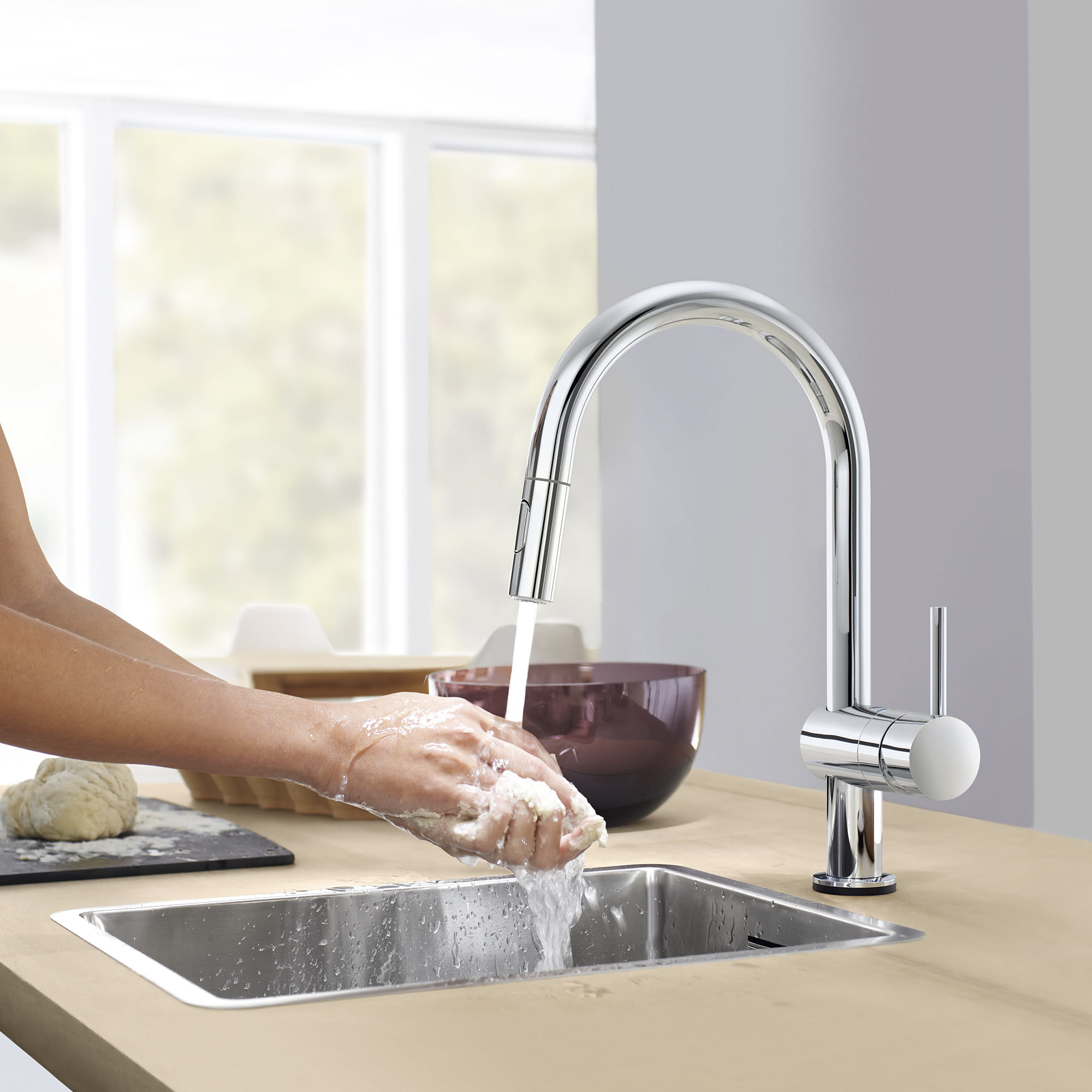 Chronisch Autonoom Interpunctie Single-Handle Pull Down Kitchen Faucet Dual Spray 1.75 GPM with Touch  Technology