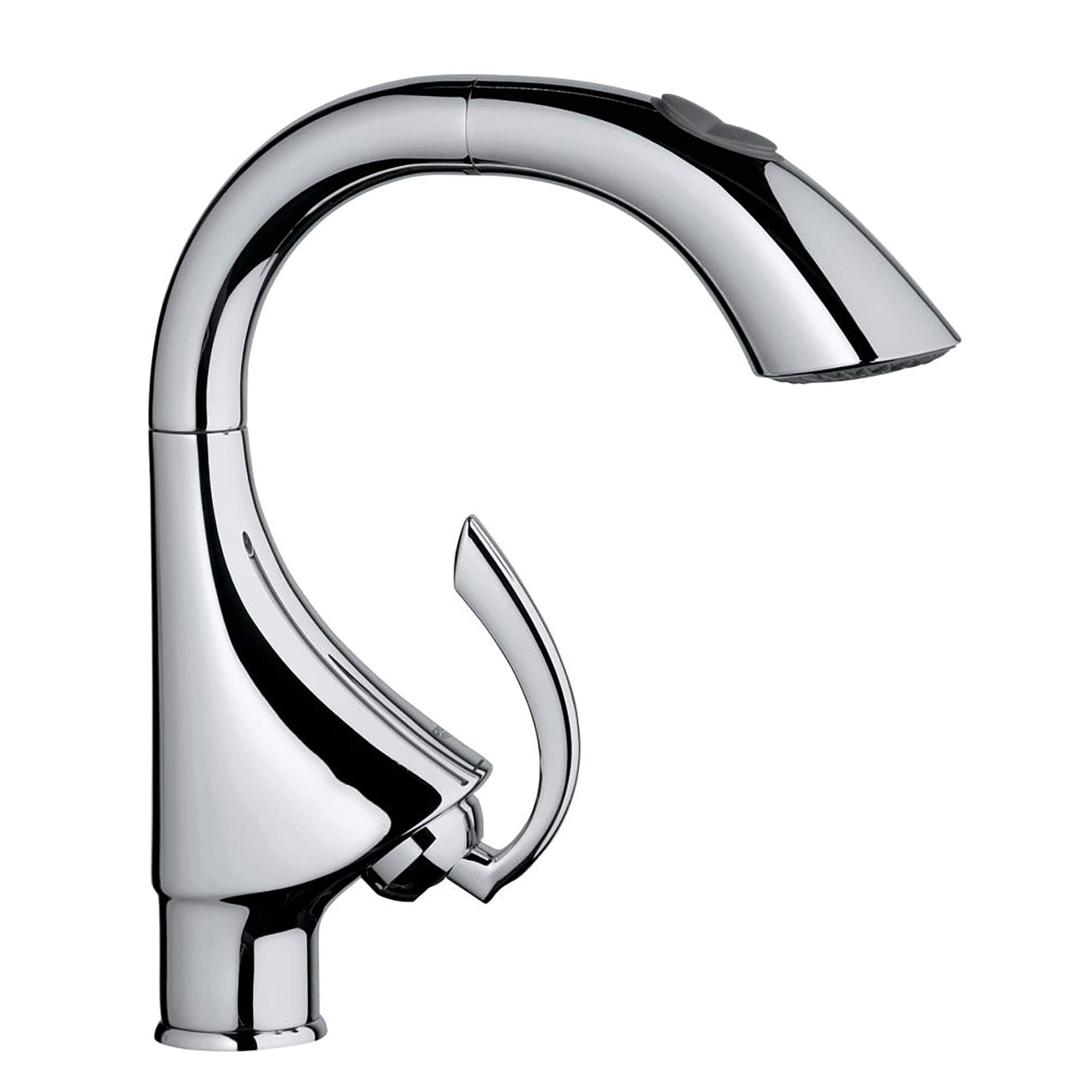 Single Handle Pull Down Kitchen Faucet Dual Spray 1 75 Gpm