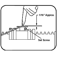 Flushmate flush lever side view