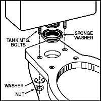 Toilet leaking deals from tank bolt