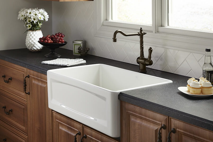Contemporary Farmhouse Kitchen Sink with Faucet