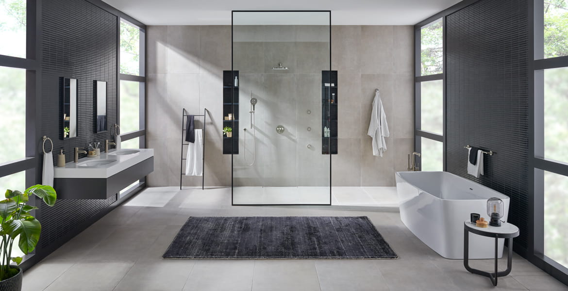 Grohe Rainshower New - Conjunto de alcachofa de ducha, barra y manguera,  cromo 27273001