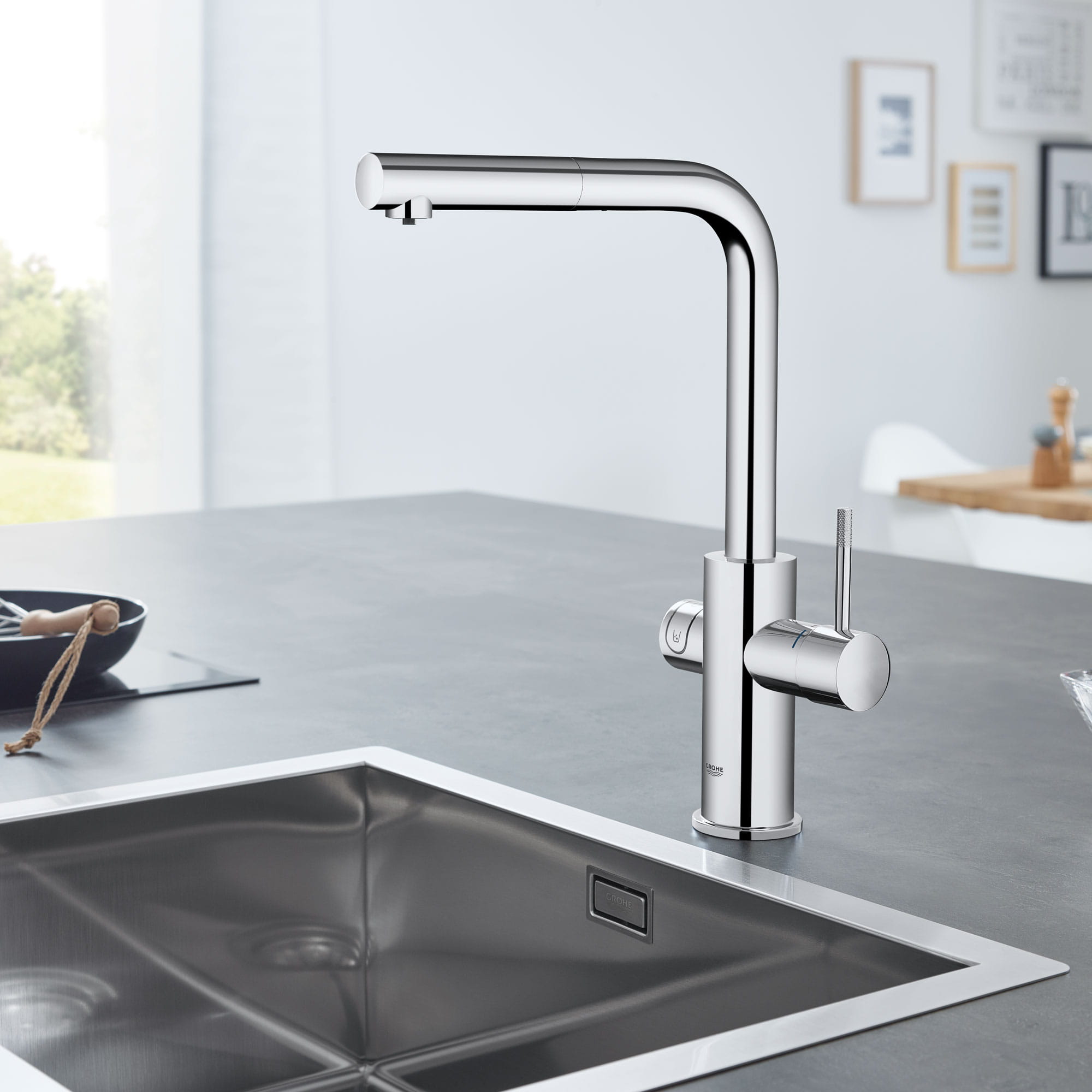 grohe blue kitchen faucet