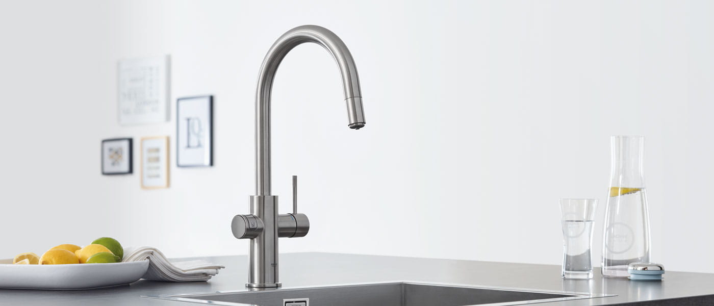 Bestuiver aanbidden het winkelcentrum GROHE Blue Chilled & Sparkling