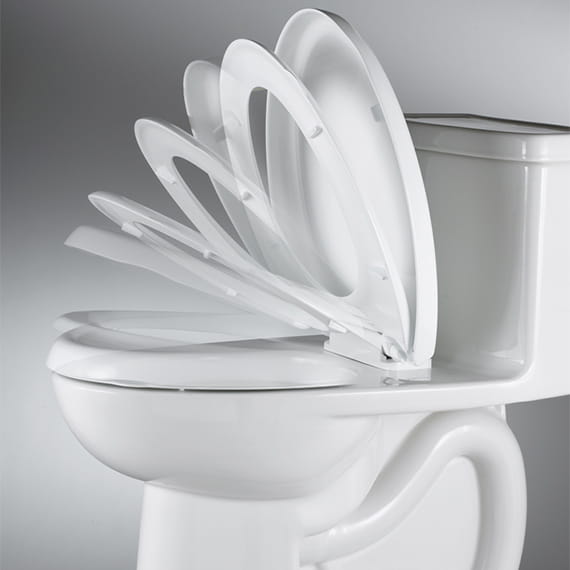 Modern White Soft Close Toilet Seat and Cover 