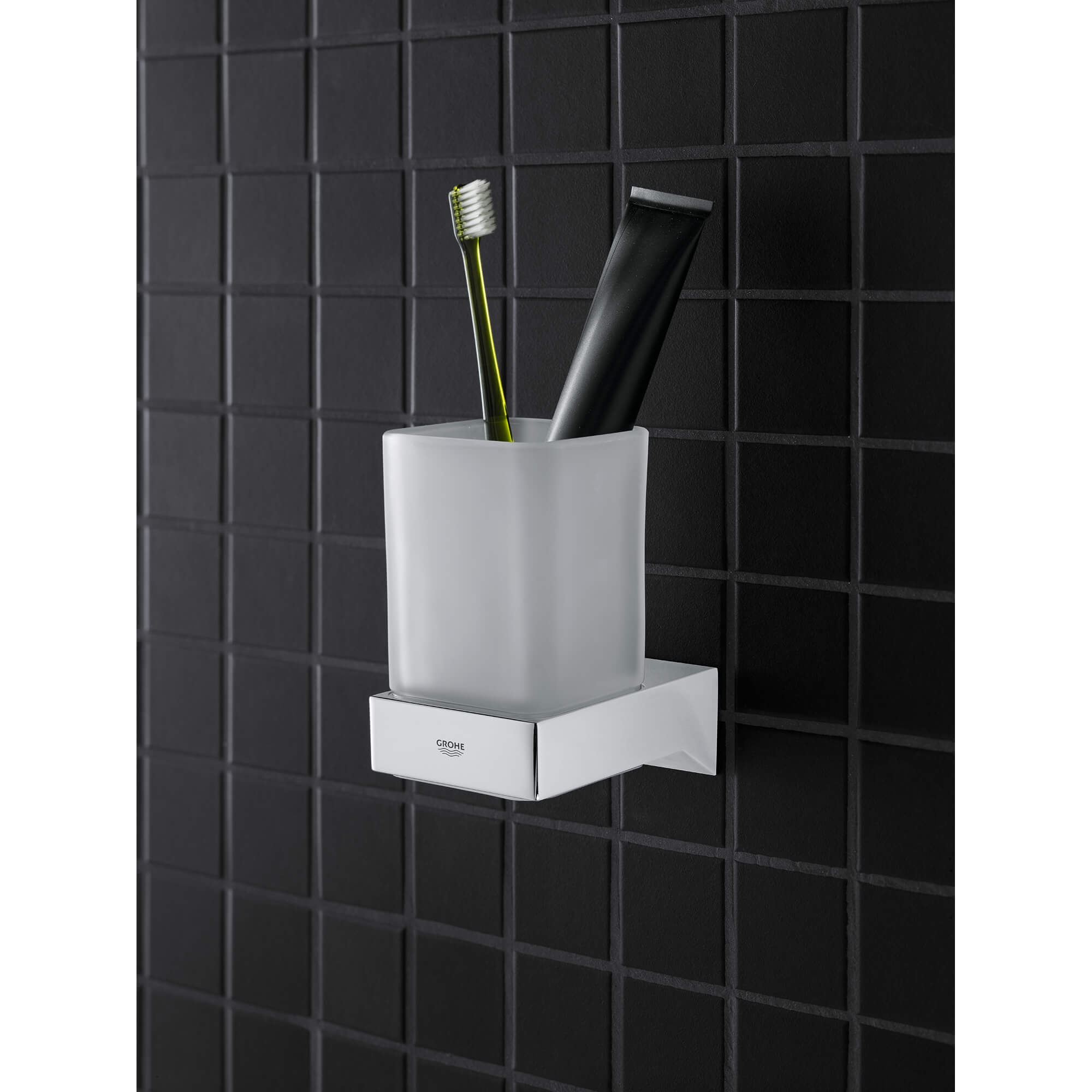 Selection cube toothbrush cup holder wall mount.