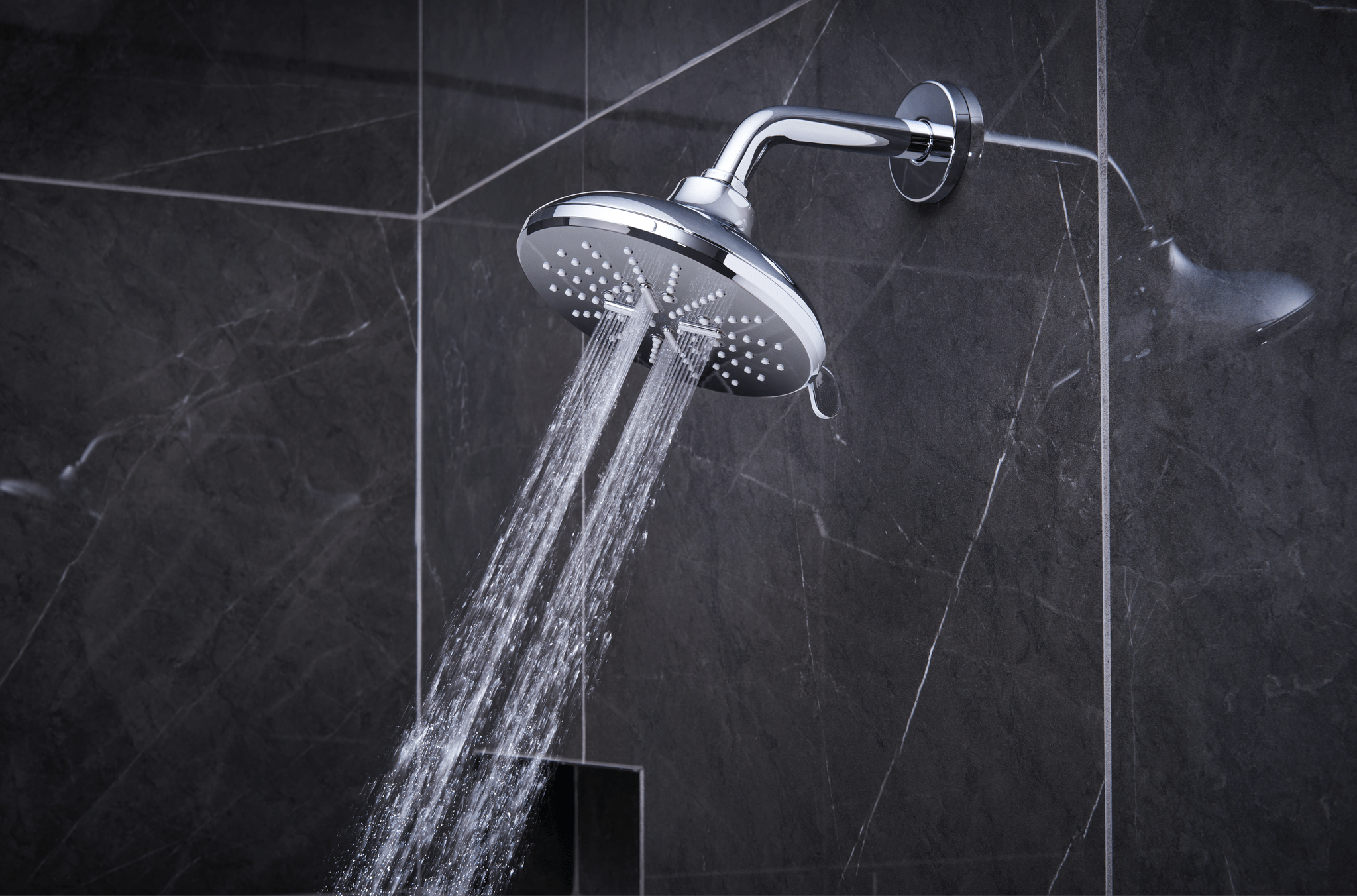 Grohe Rainshower SmartActive - Conjunto de alcachofa de ducha 150, 3  chorros, barras 600 mm y mangueras, cromo 26591000