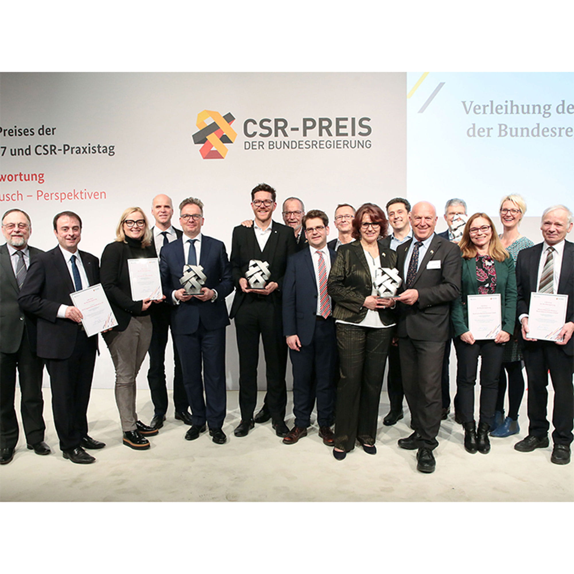 workers with CSR awards