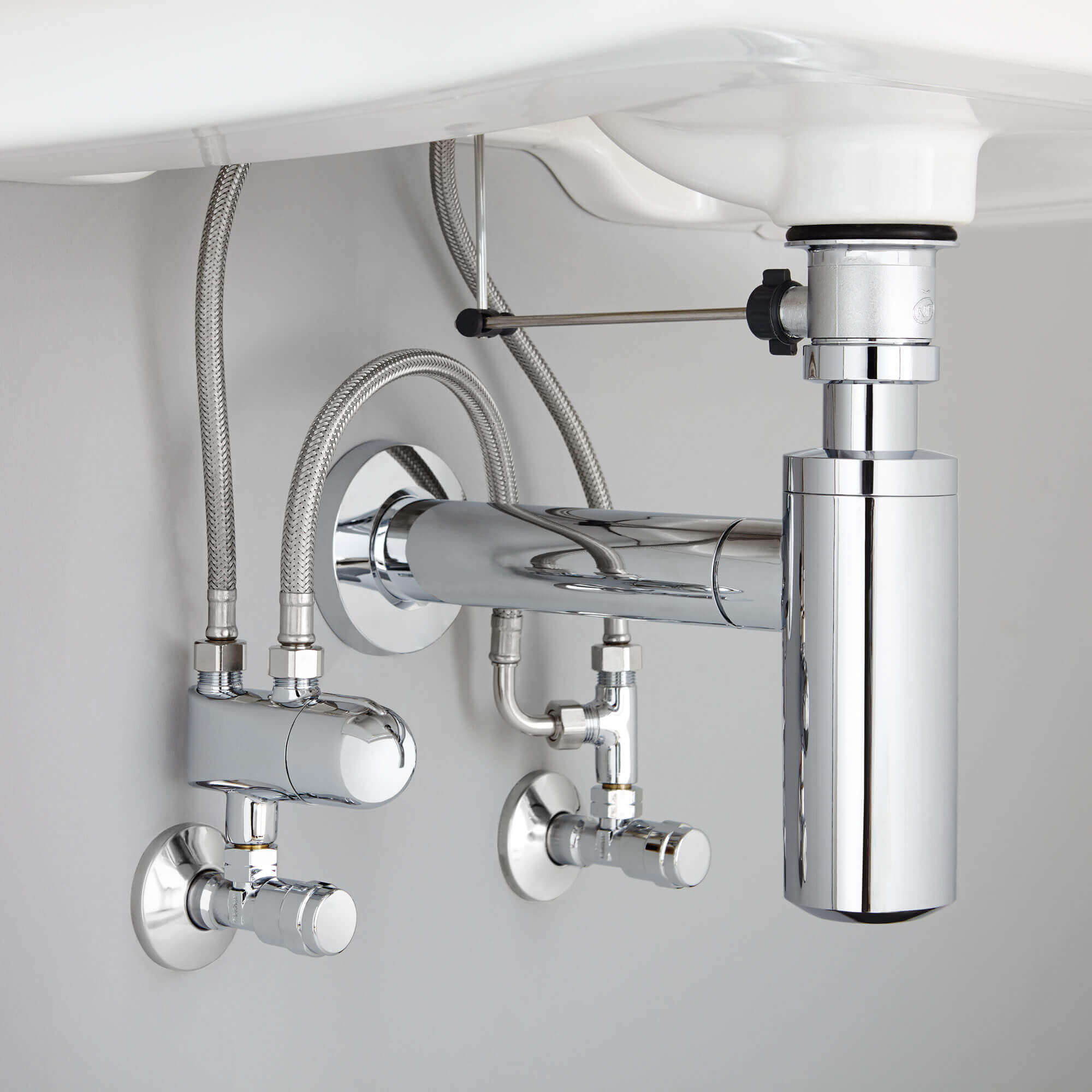 GROHE Grohtherm Micro Thermostat - under the sink view