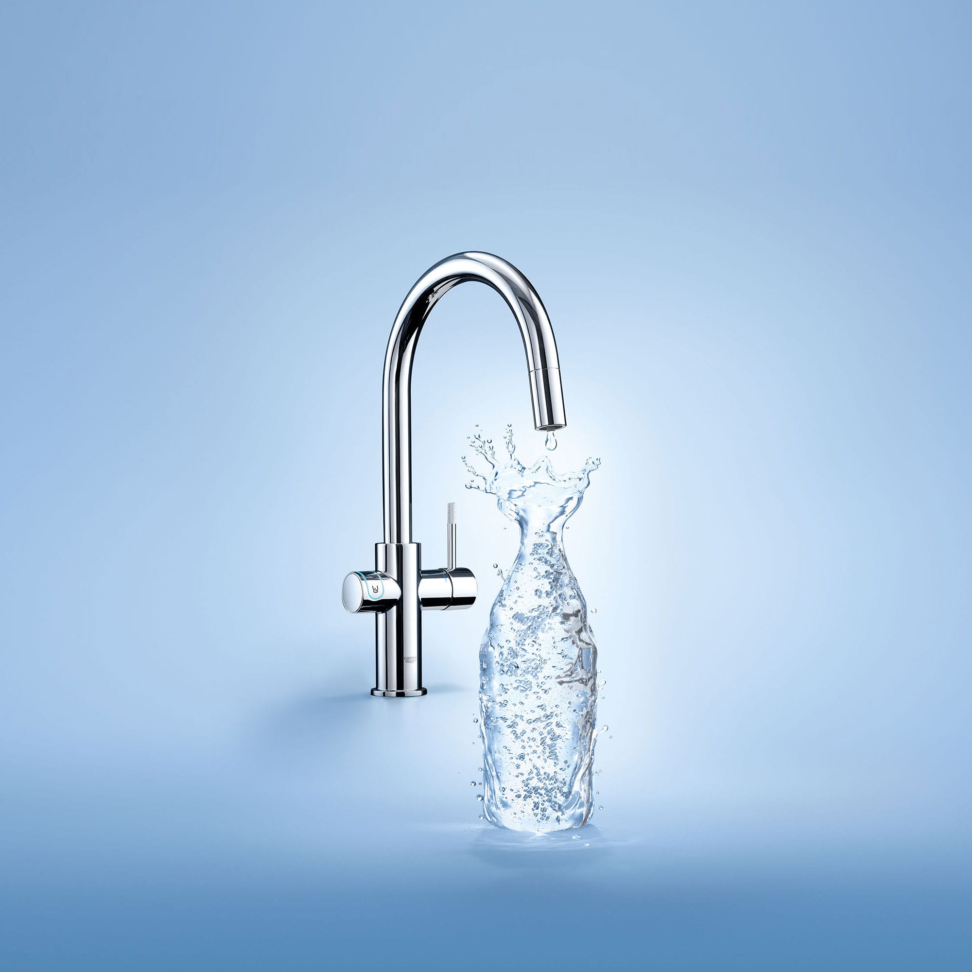 Bestuiver aanbidden het winkelcentrum GROHE Blue Chilled & Sparkling