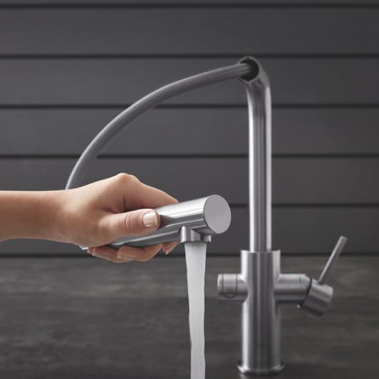 Are you tired of carrying crates of water? 🤔💪 Then our GROHE Blue Pure  systems is the perfect solution for you as it turns ordinary tap water into  fresh, By GROHE