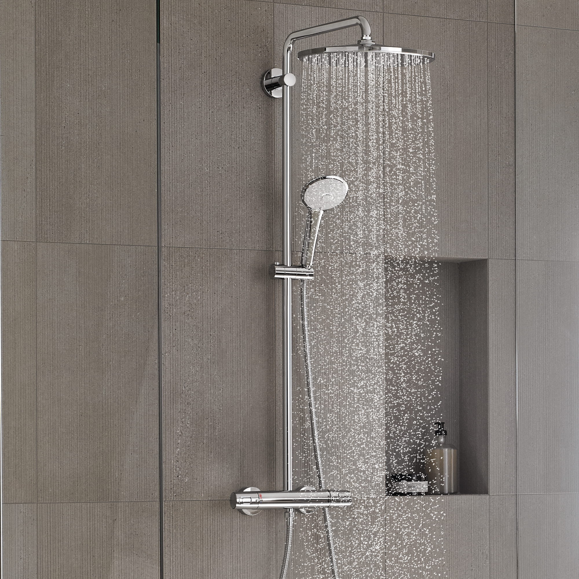 Shower Column with Shower Head Shower Rod Shower Fittings Showerhead Set 