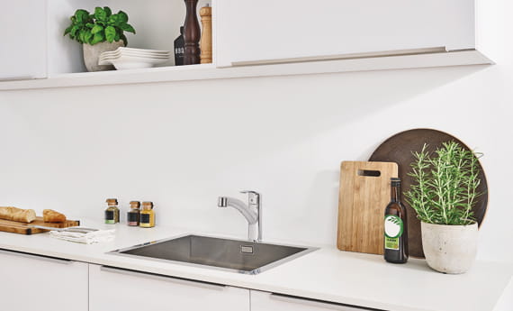 GROHE Eurosmart Kitchen Faucet Beauty shot white room