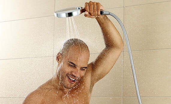 model using handshower