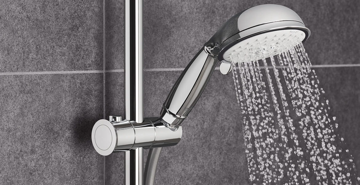 Conjunto De Ducha Grohe Tempesta Con Soporte De Pared - DEKORA